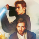 Anakin Skywalker and Obi-Wan Kenobi in the cover for Star Wars: Brotherhood.